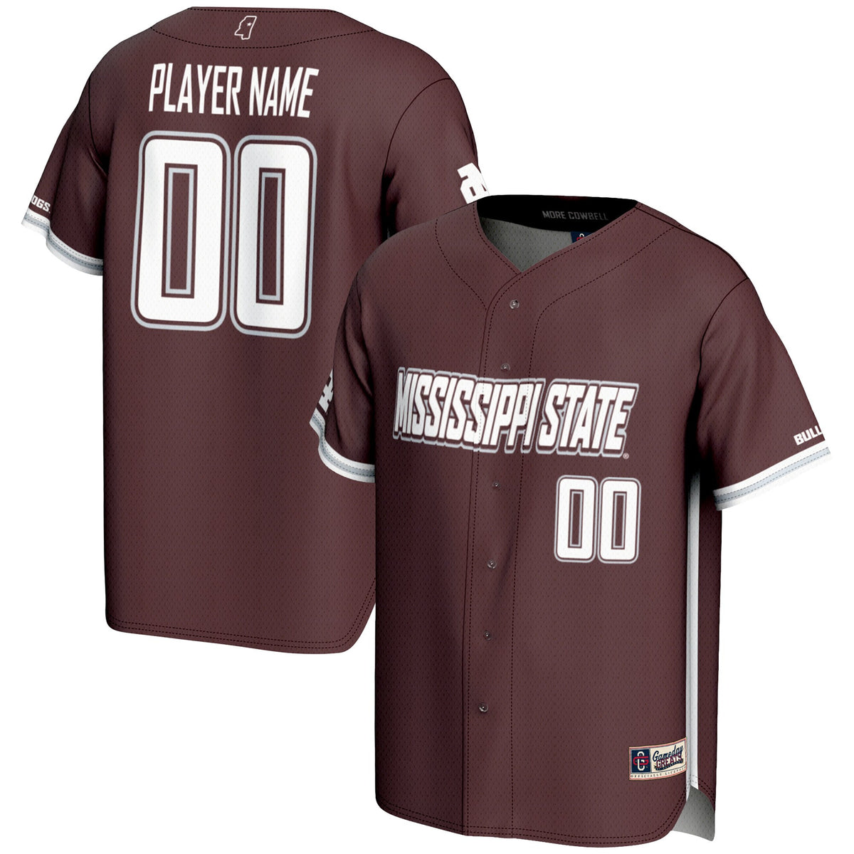 Mississippi State Bulldogs maroon jersey