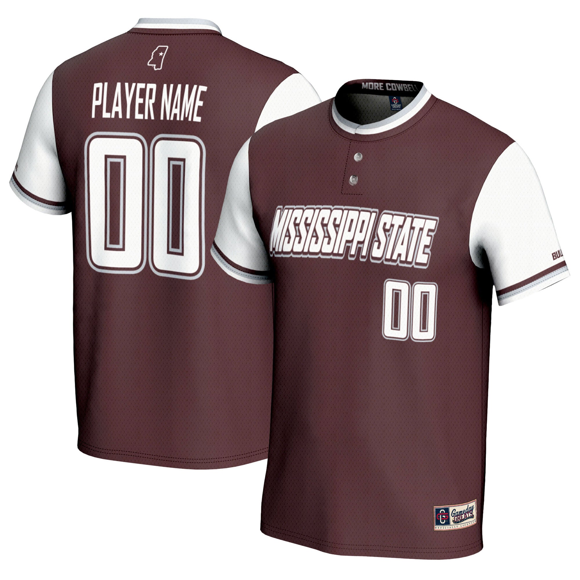 Softball Mississippi State Bulldogs maroon jersey