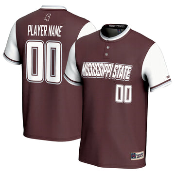 Softball Mississippi State Bulldogs maroon jersey