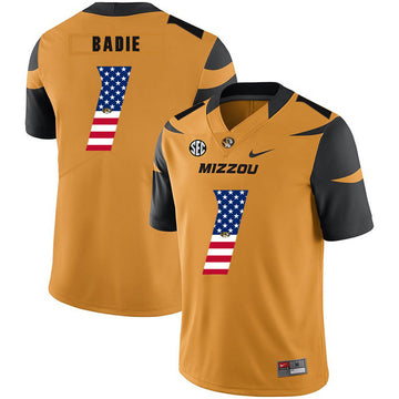 Tyler Badie Missouri Tigers gold jersey