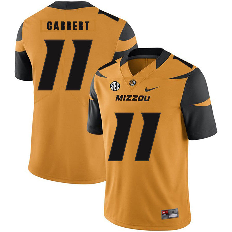 Blaine Gabbert Missouri Tigers gold jersey