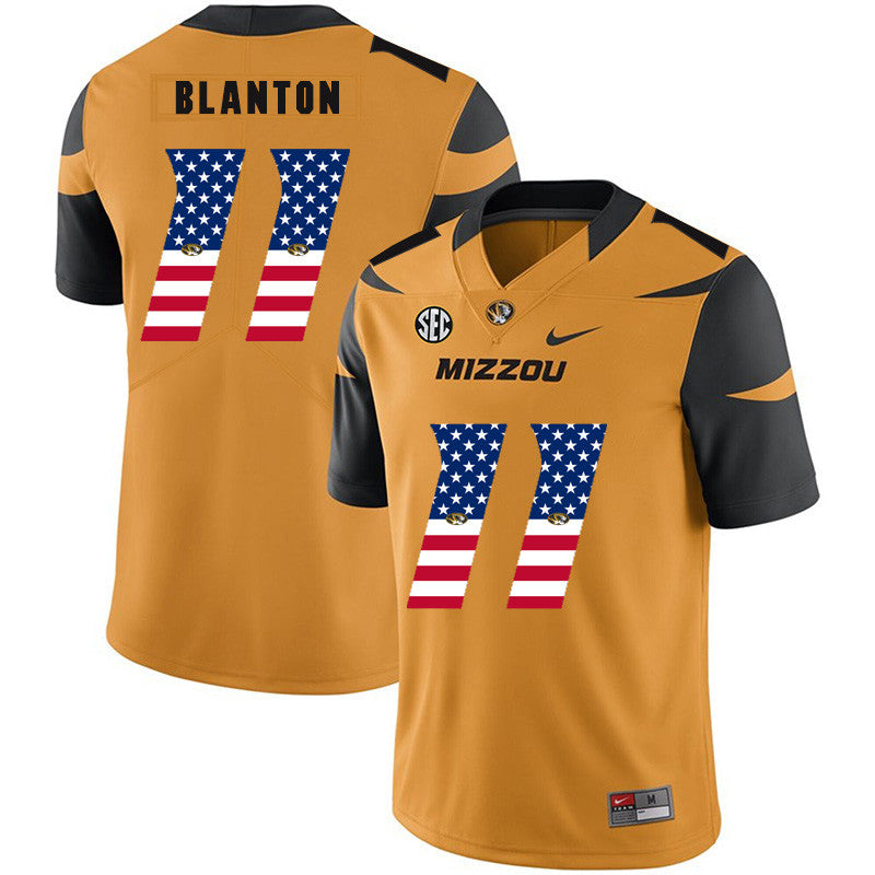 Kendall Blanton Missouri Tigers gold jersey