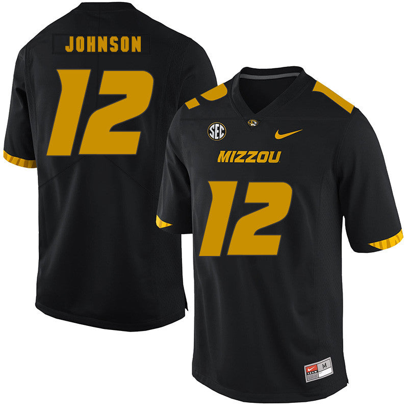 Johnathon Johnson Missouri Tigers black jersey