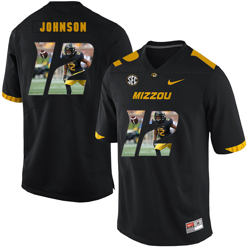 Johnathon Johnson Missouri Tigers black Fashion jersey