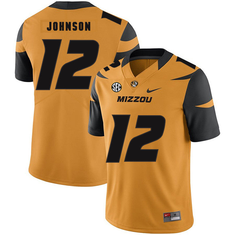 Johnathon Johnson Missouri Tigers gold jersey