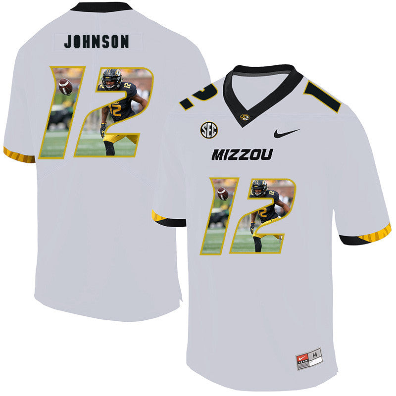 Johnathon Johnson Missouri Tigers white Fashion jersey