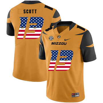 Kam Scott Missouri Tigers gold jersey