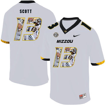 Kam Scott Missouri Tigers white Fashion jersey