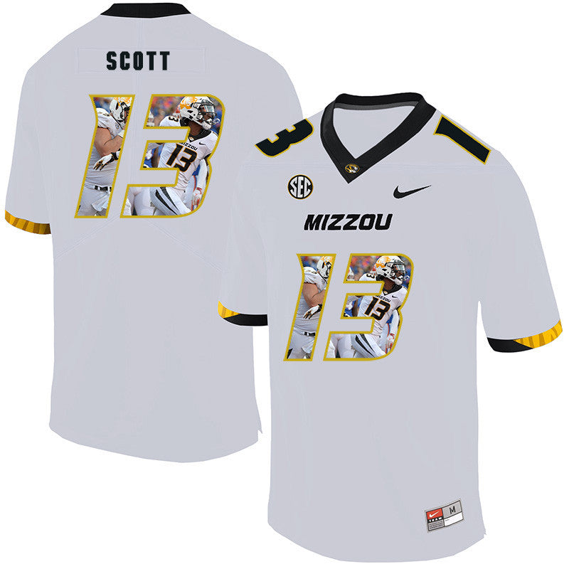 Kam Scott Missouri Tigers white Fashion jersey