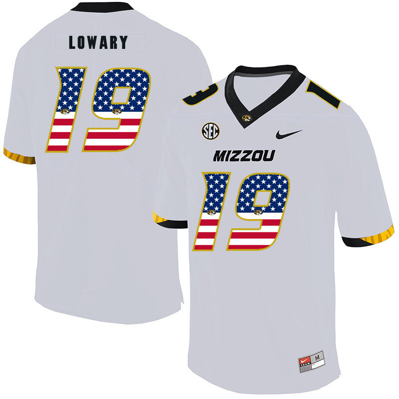 Jack Lowar Missouri Tigers white jersey