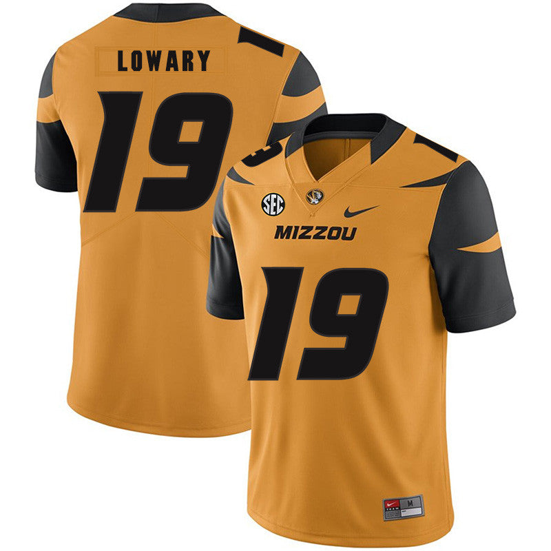 Jack Lowary Missouri Tigers gold jersey