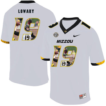 Jack Lowary Missouri Tigers white Fashion jersey