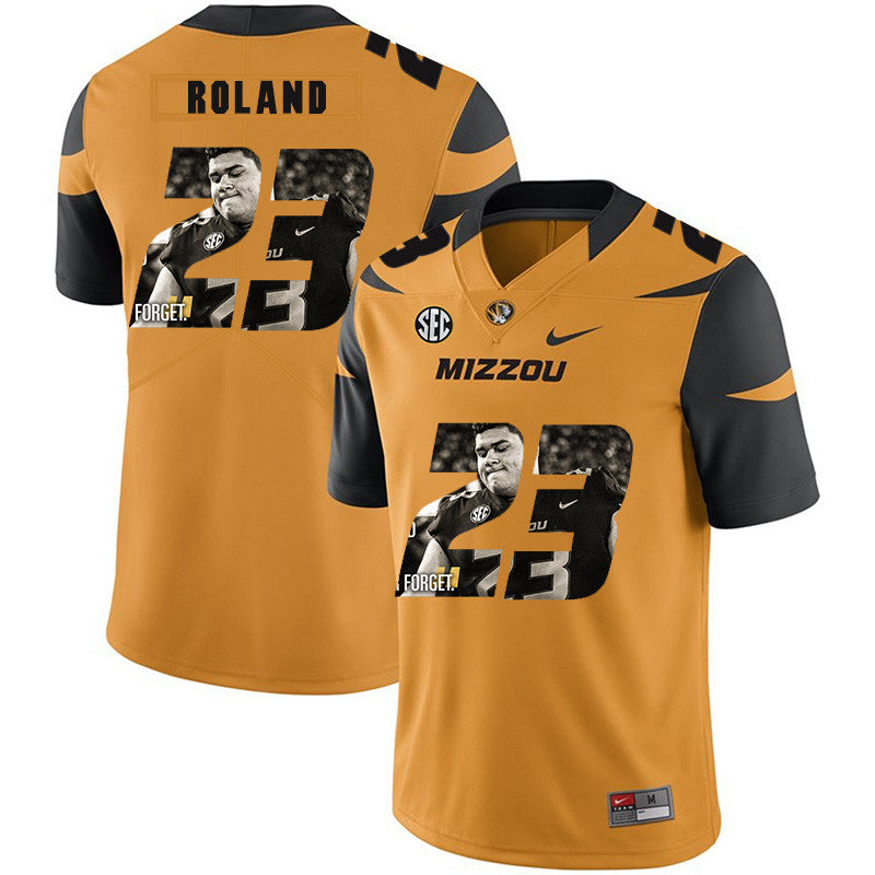 Johnny Roland Missouri Tigers gold Fashion jersey