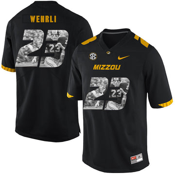 Roger Wehrli Missouri Tigers black Fashion jersey
