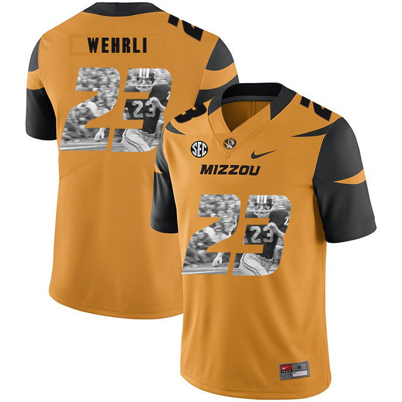 Roger Wehrli Missouri Tigers gold Fashion jersey