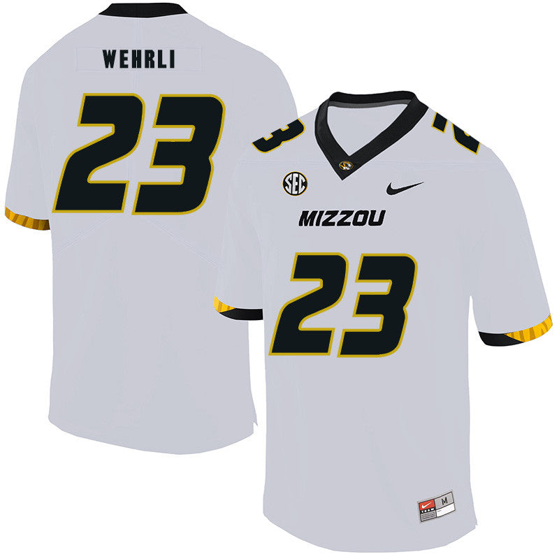 Roger Wehrli Missouri Tigers white jersey