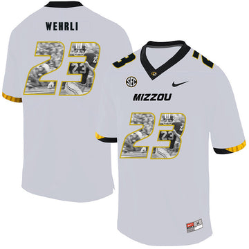 Roger Wehrli Missouri Tigers white Fashion jersey