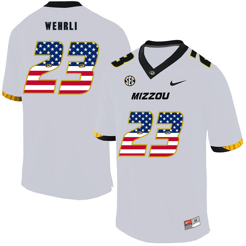 Roger Wehrli Missouri Tigers white jersey
