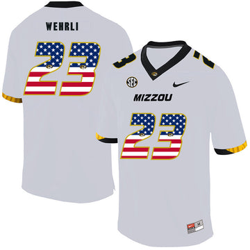 Roger Wehrli Missouri Tigers white jersey