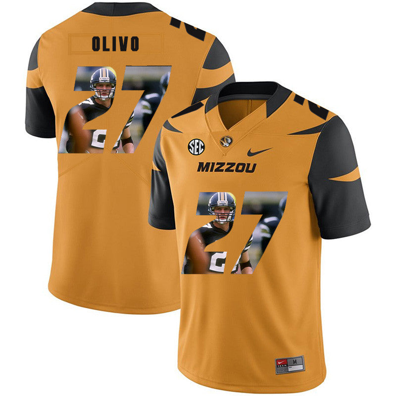 Brock Olivo Missouri Tigers gold Fashion jersey