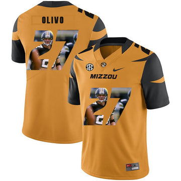 Brock Olivo Missouri Tigers gold Fashion jersey
