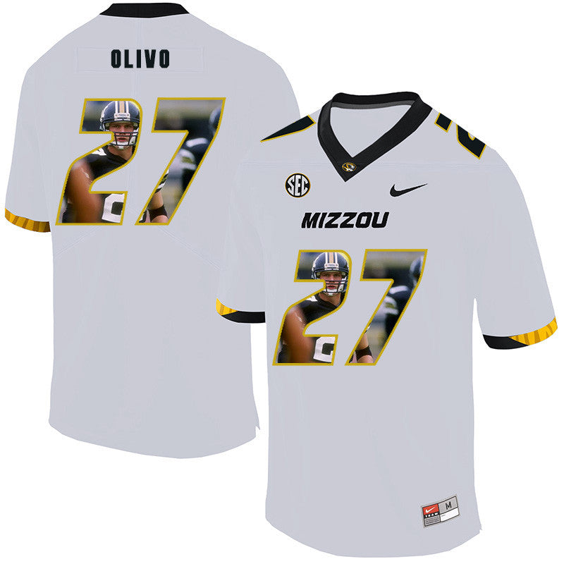 Brock Olivo Missouri Tigers white Fashion jersey