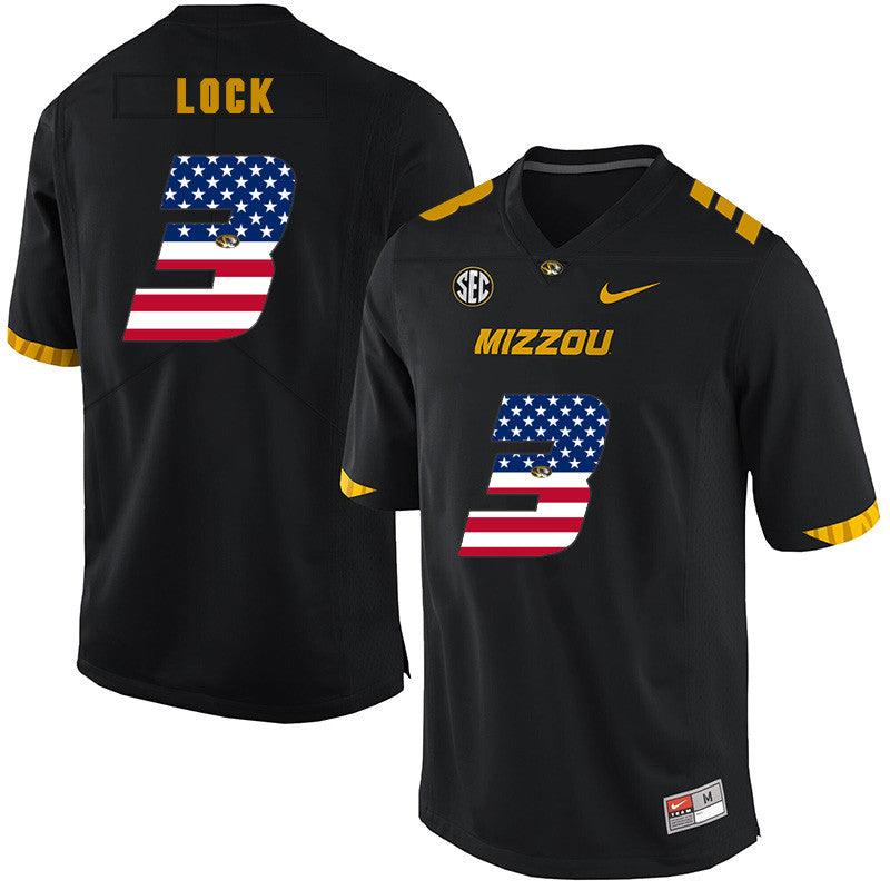Drew Lock Missouri Tigers black jersey