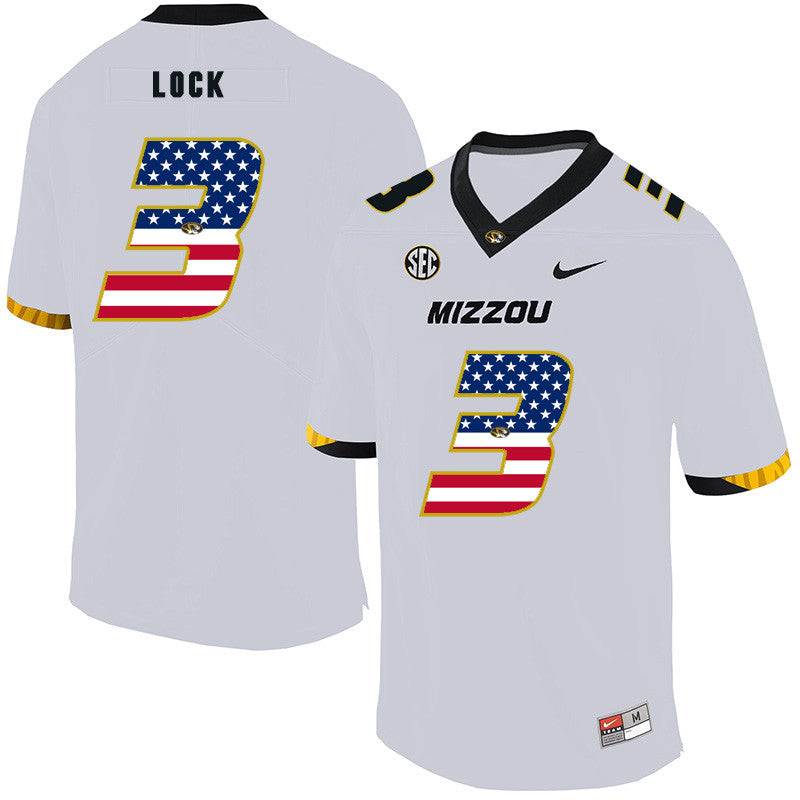 Drew Lock Missouri Tigers white jersey