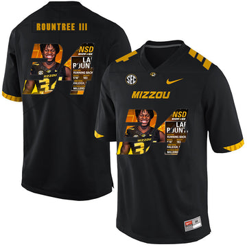 Larry Rountree III Missouri Tigers black Fashion jersey