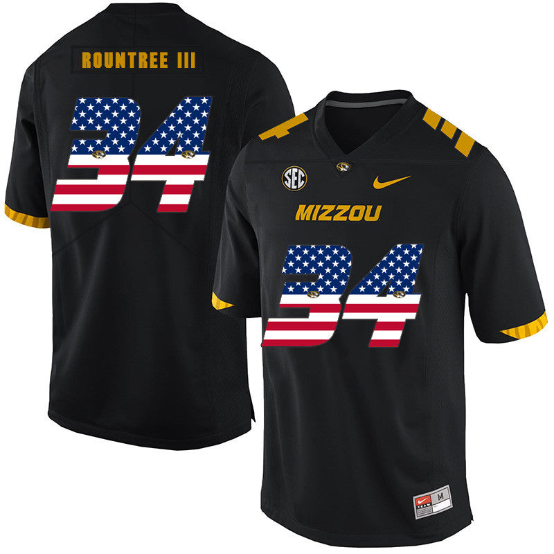 Larry Rountree III Missouri Tigers black jersey