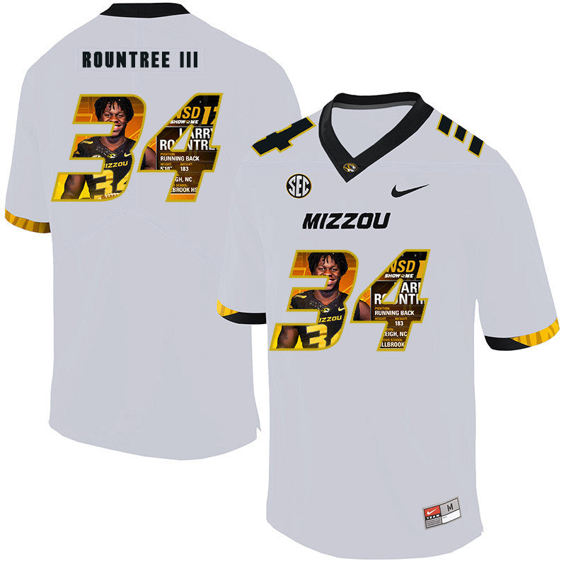 Larry Rountree III Missouri Tigers white Fashion jersey