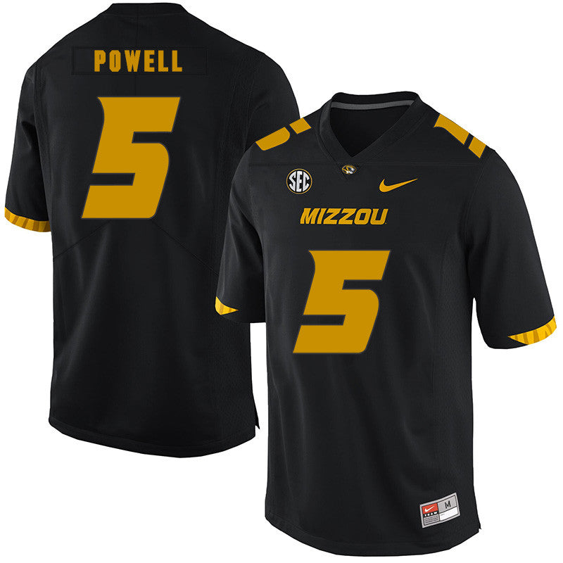 Taylor Powell Missouri Tigers black jersey