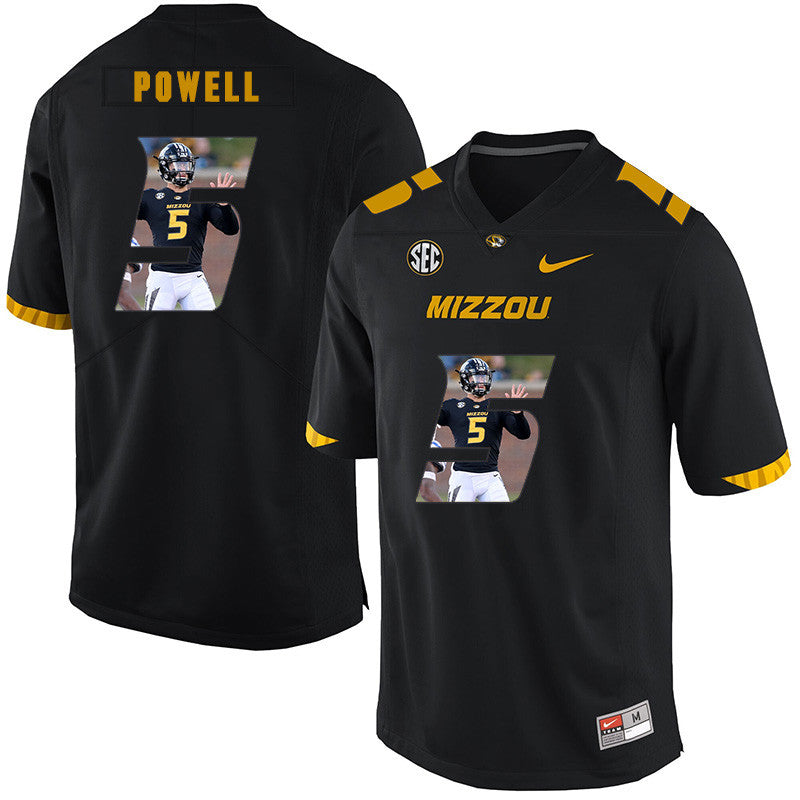 Taylor Powell Missouri Tigers black Fashion jersey