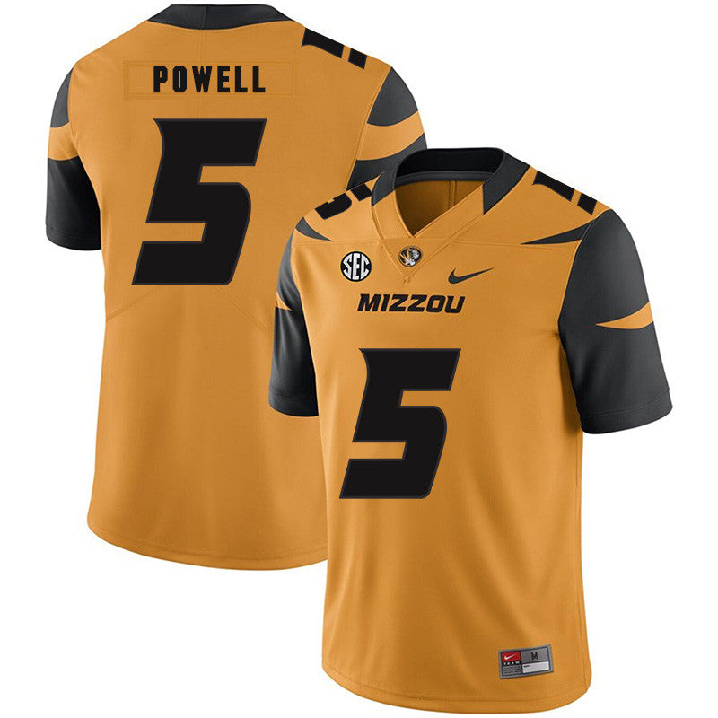Taylor Powell Missouri Tigers gold jersey