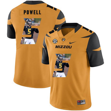 Taylor Powell Missouri Tigers gold Fashion jersey