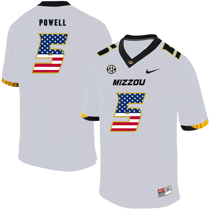 Taylor Powell Missouri Tigers white jersey