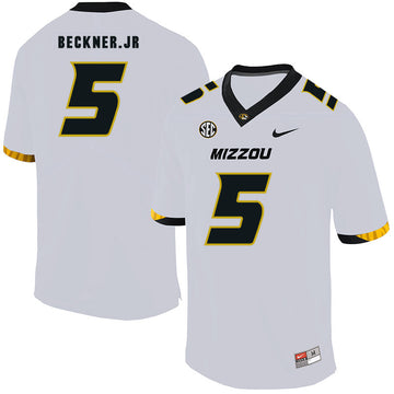 Terry Beckne Jr Missouri Tigers white jersey