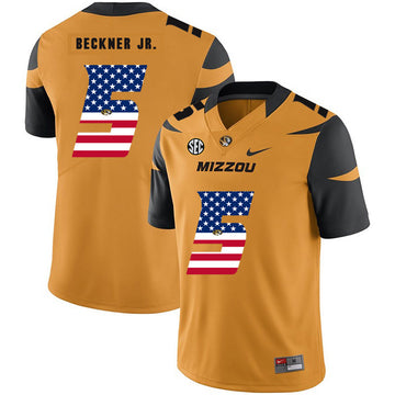 Terry Beckner Jr Missouri Tigers gold jersey