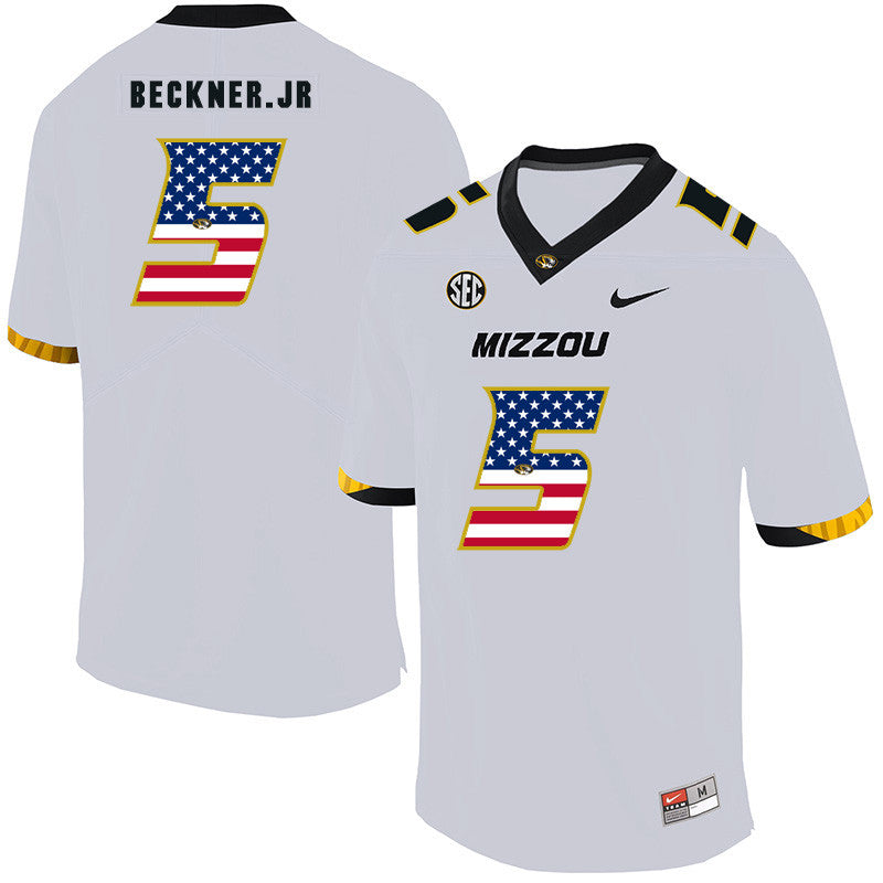 Terry Beckner Jr Missouri Tigers white jersey
