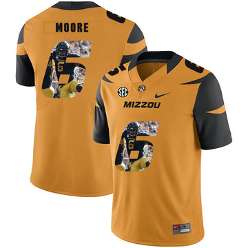 J'Mon Moore Missouri Tigers gold Fashion jersey