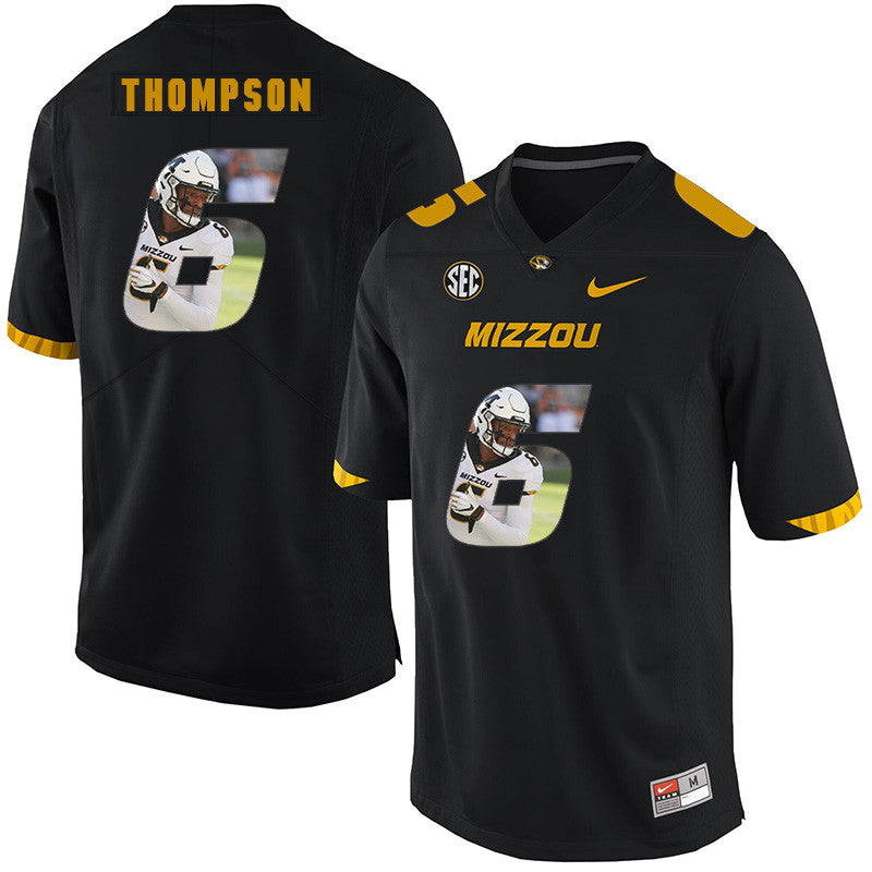 Khmari Thompson Missouri Tigers black Fashion jersey