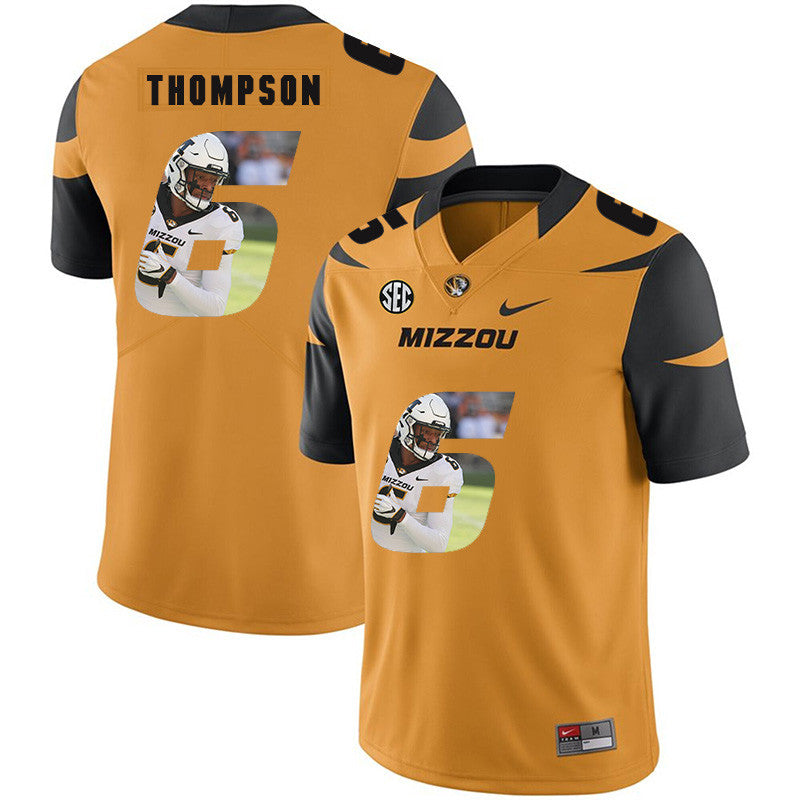 Khmari Thompson Missouri Tigers gold Fashion jersey