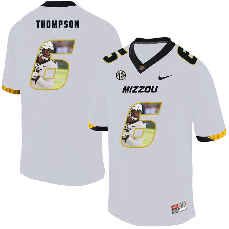 Khmari Thompson Missouri Tigers white Fashion jersey