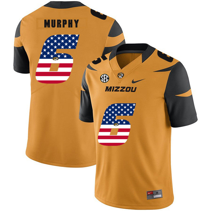 Marcus Murphy Missouri Tigers gold jersey