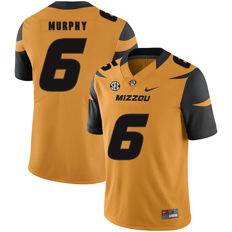 Marcus Murphy III Missouri Tigers gold jersey