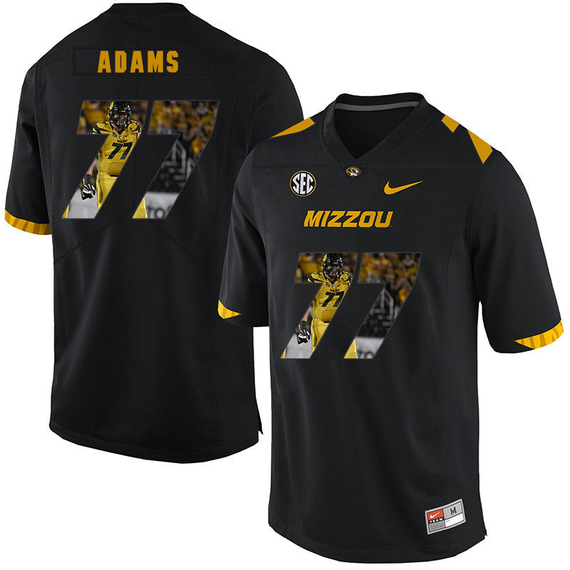 Paul Adams Missouri Tigers black Fashion jersey