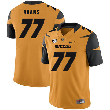 Paul Adams Missouri Tigers gold jersey