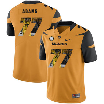 Paul Adams Missouri Tigers gold Fashion jersey