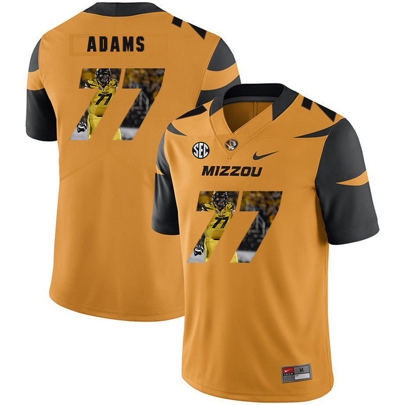Paul Adams Missouri Tigers gold Fashion jersey