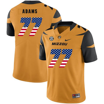 Paul Adams Missouri Tigers gold jersey